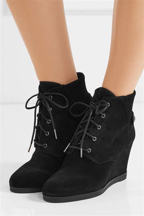 michael kors wedge black boots|Michael Kors ankle boots nordstrom.